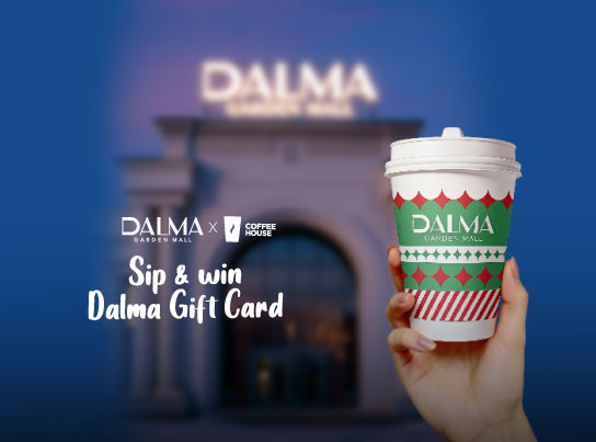 Sip a coffee at Coffee House and win a Dalma Gift Card