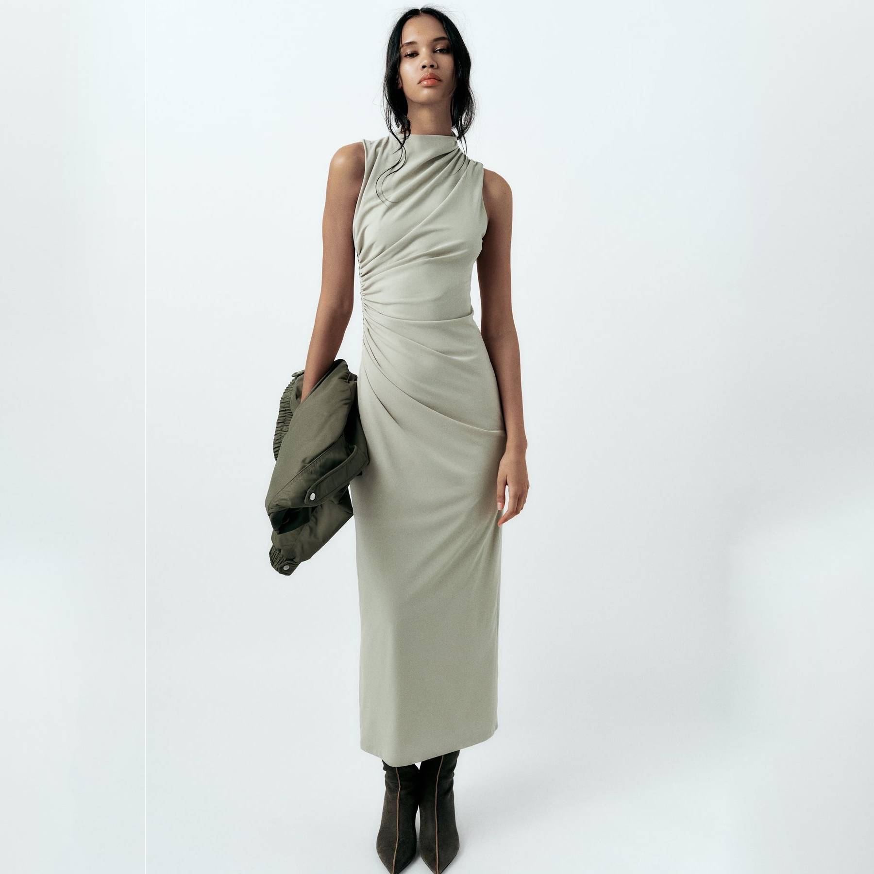  6. Draped dress